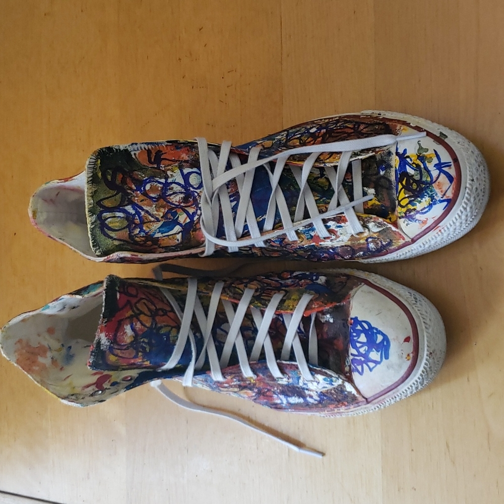 Hand Painted All Star Sneakers | 11.5 Mens